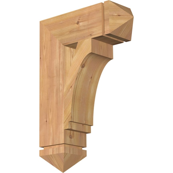 Ekena Millwork Imperial Arts & Crafts Smooth Bracket, Western Red Cedar, 5 1/2"W x 18"D x 26"H BKT06X18X26IMP03SWR - main
